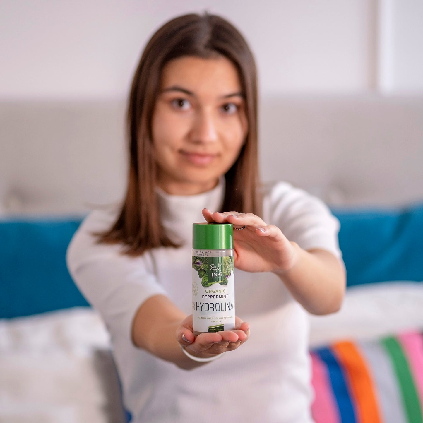 Bio Pfefferminzwasser - Hydrolina für straffe Haut und Matteffekt