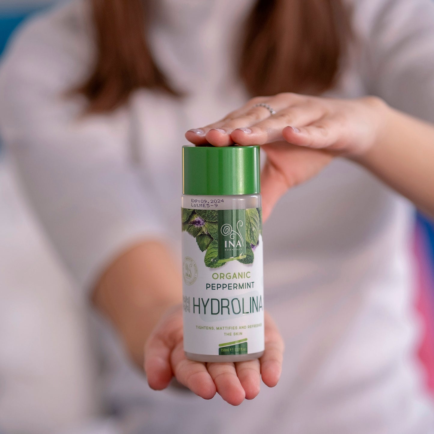 Bio Pfefferminzwasser - Hydrolina für straffe Haut und Matteffekt