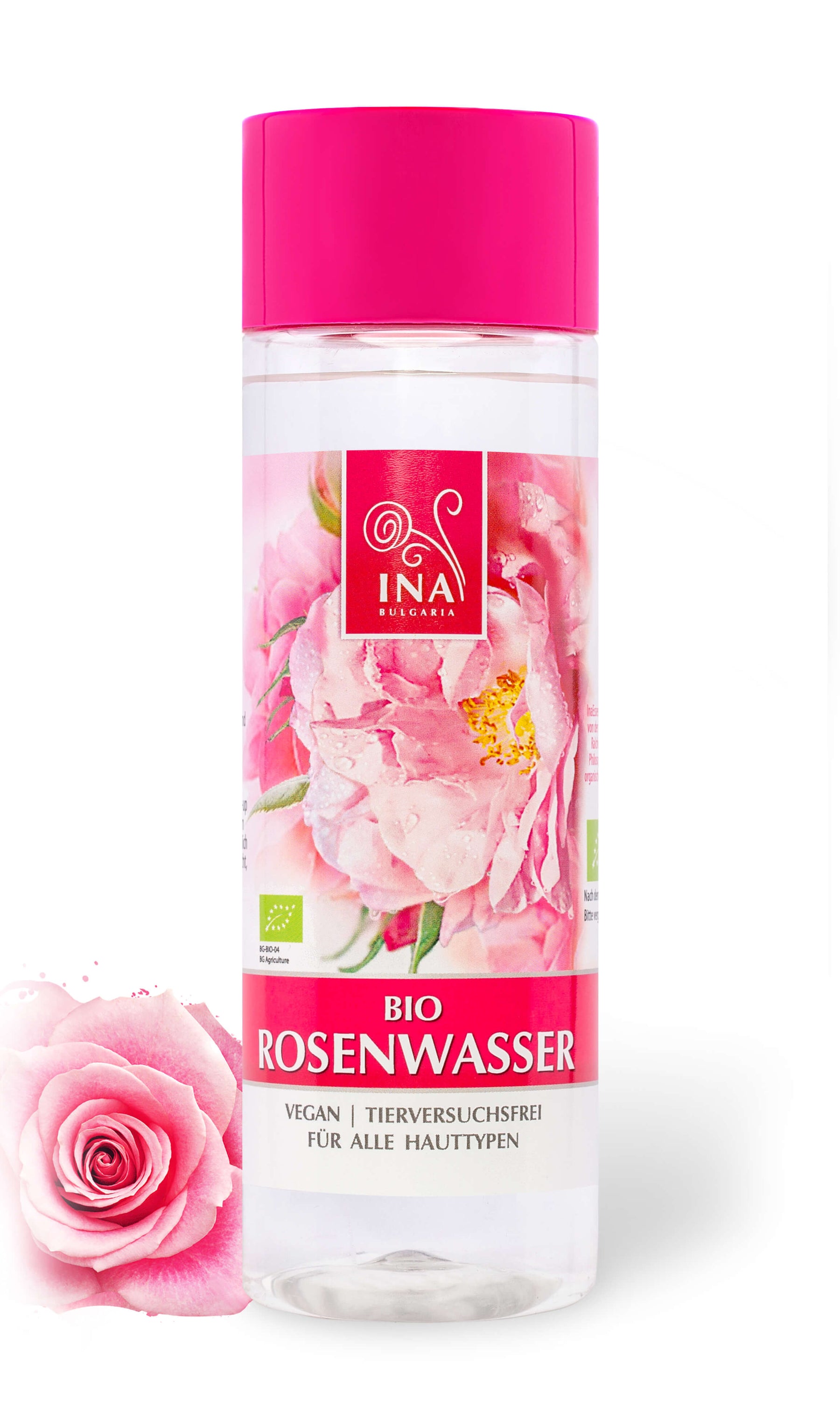 Bio Rosenwasser für alle Hauttypen (Hydrolat) - InaessentialsDE