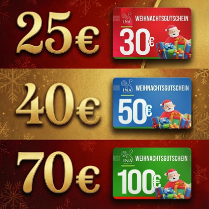 Kaufen Sie einen Weihnachtsgutschein im Wert von 30€, zahlen Sie 25€ - Digitaler Gutschein