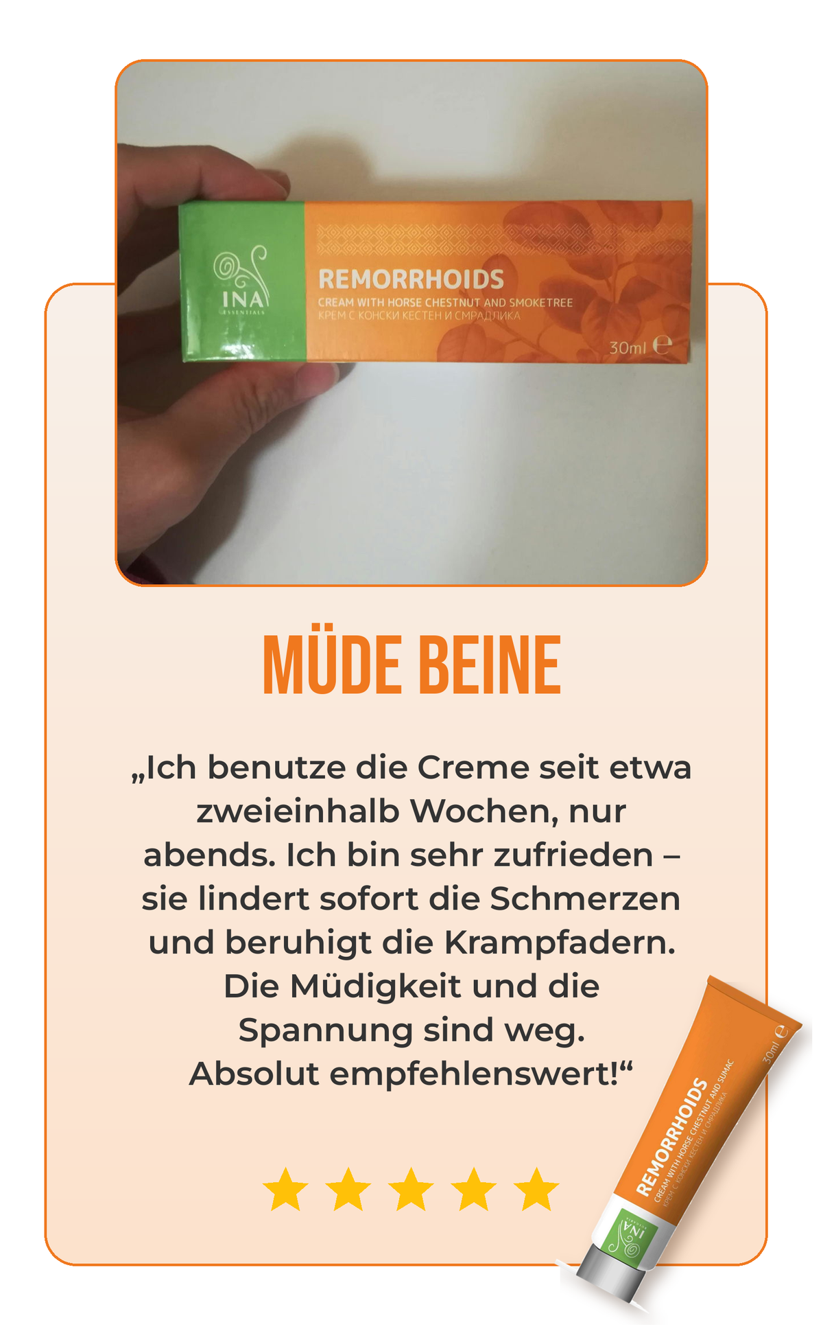 Bewertung Creme für Krampfadern 4
