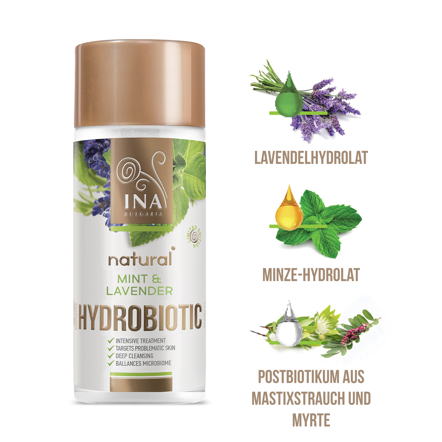 Hydrobiotic - Lavendel und Minze - Intensivpflege bei Akne