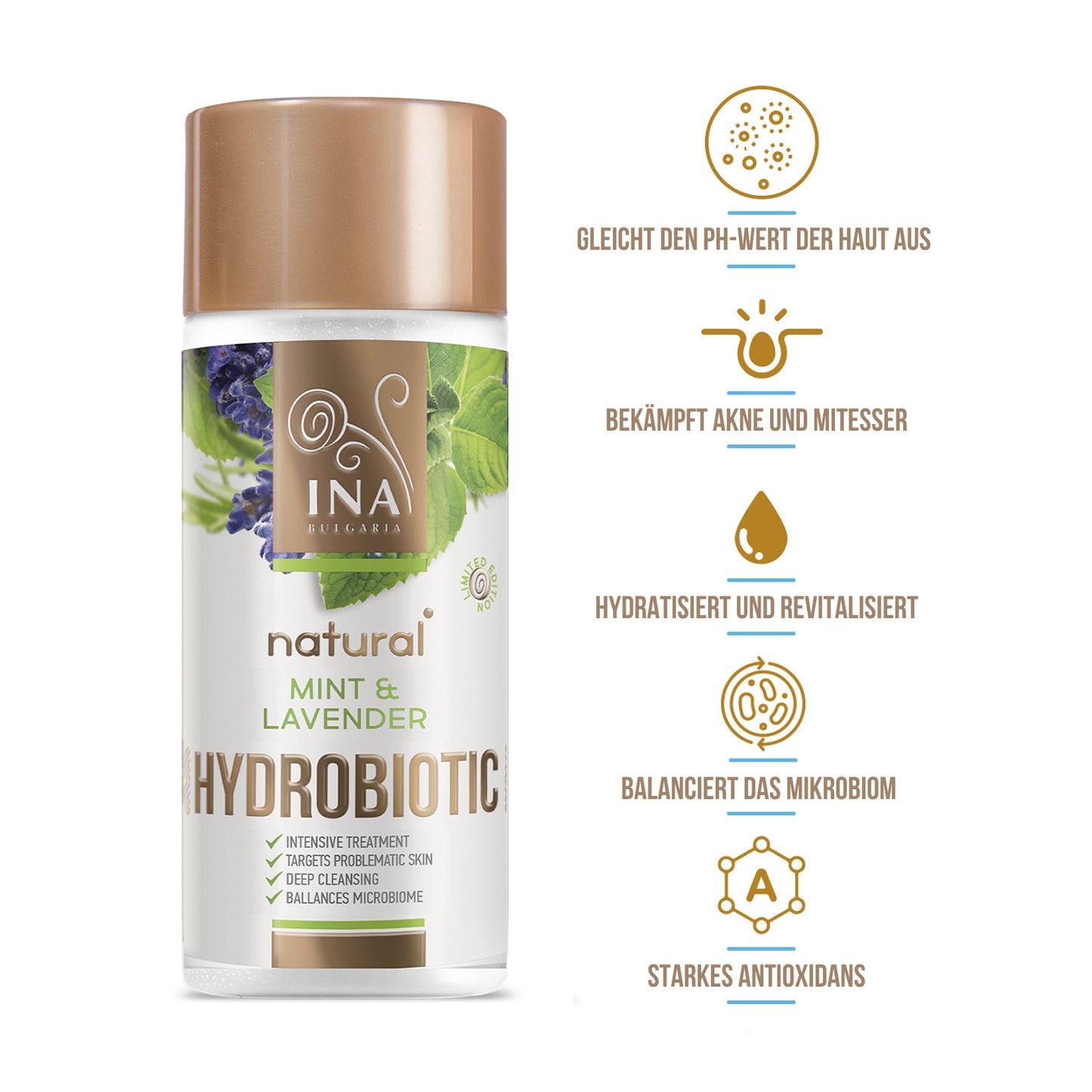 Hydrobiotic - Lavendel und Minze - Intensivpflege bei Akne