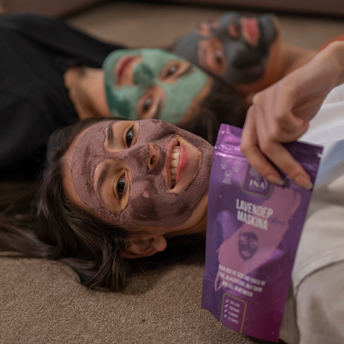 Gesichtsmaske - Lavendel Maskina - Intensivpflege für fettige, problematische Haut