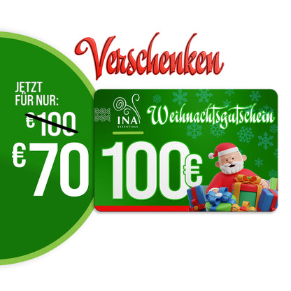 Kaufen Sie einen Weihnachtsgutschein im Wert von 100€, zahlen Sie 70€ - Digitaler Gutschein