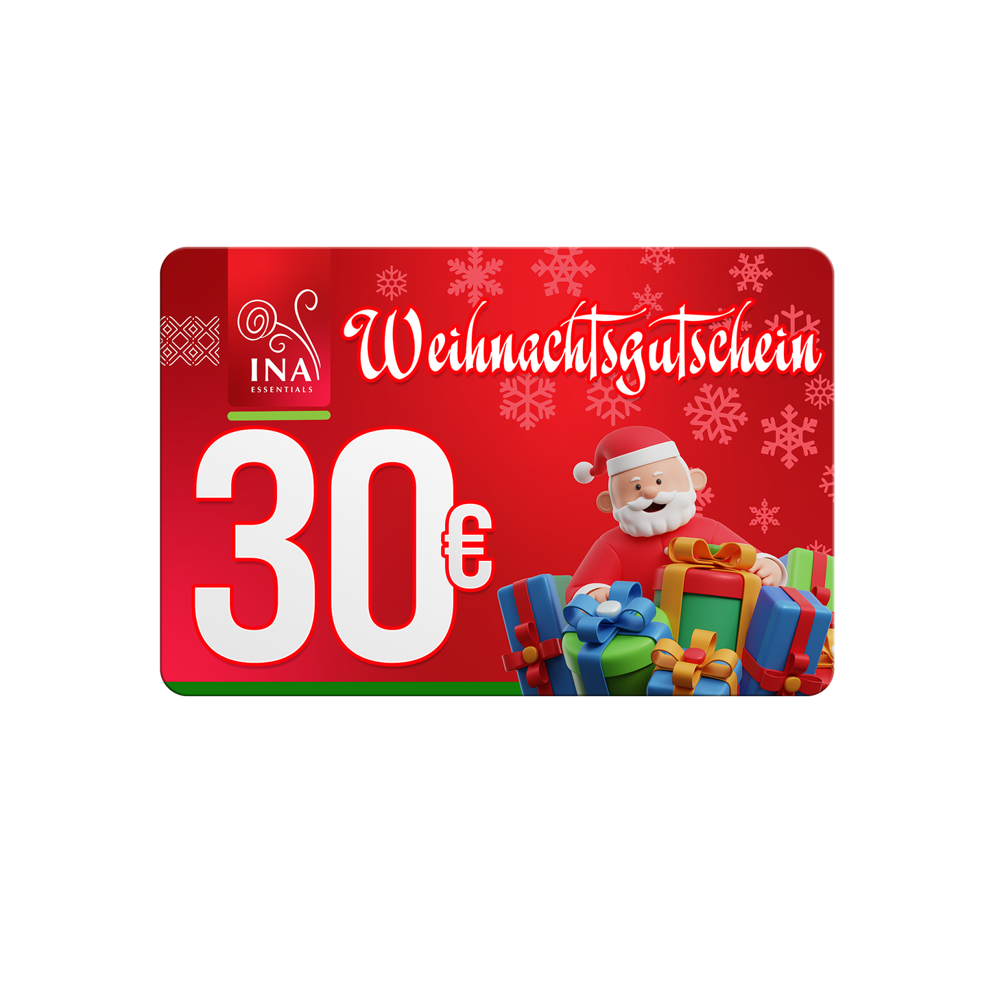 Kaufen Sie einen Weihnachtsgutschein im Wert von 30€, zahlen Sie 25€ - Digitaler Gutschein