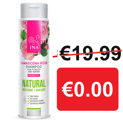 + Geschenk Natürliches Rosen Shampoo für Trockenes und Geschädigtes Haar