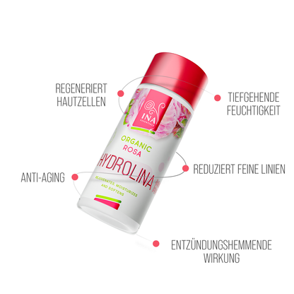Bio Rosenwasser - Hydrolina für trockene Haut