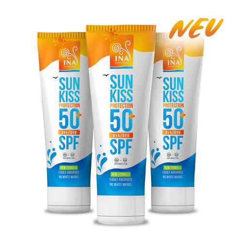 SPEZIELLER ZUGANG Familienpackung für Sonnenschutz - 2+1 Natürliche Sonnencreme für Gesicht und Körper SPF 50+ mit Bio-Weißtanne