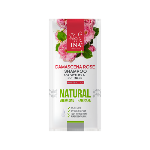 + Geschenk Natürliches Rosen Shampoo für Trockenes und Geschädigtes Haar (probe)