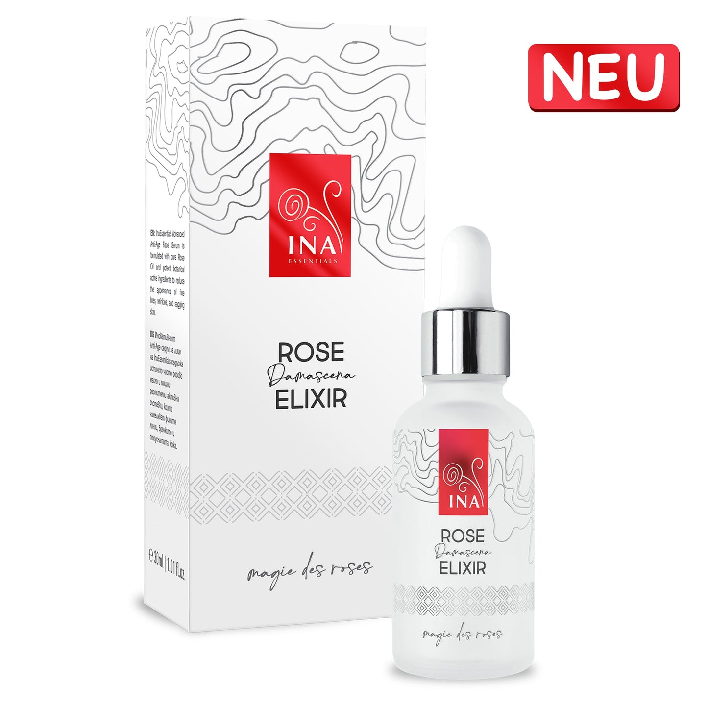 SPEZIELLER ZUGANG Intensives Anti-Aging-Gesichtsserum mit Bio-Rosenöl – Rose Elixir