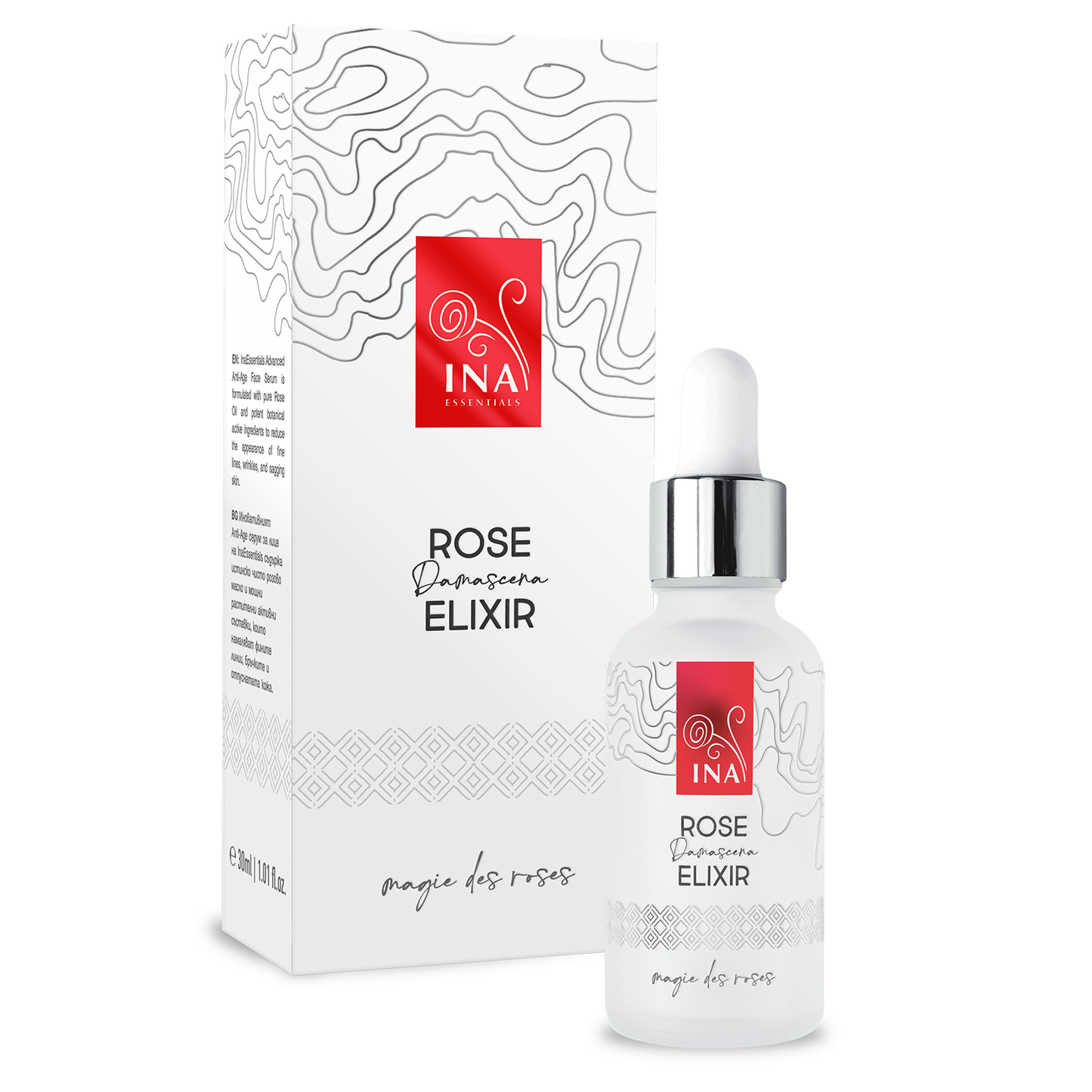SPEZIELLER ZUGANG Intensives Anti-Aging-Gesichtsserum mit Bio-Rosenöl – Rose Elixir