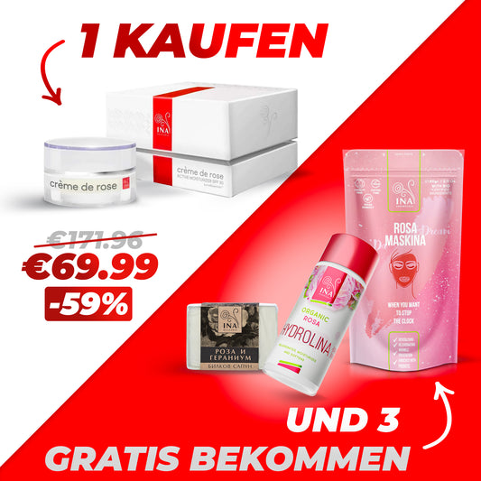 Kaufen Sie 1 Creme de Rose, erhalten Sie 3 Produkte Gratis
