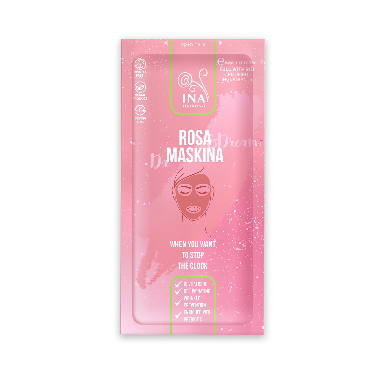 + Geschenk Gesichtsmaske - Rosen Maskina (probe)