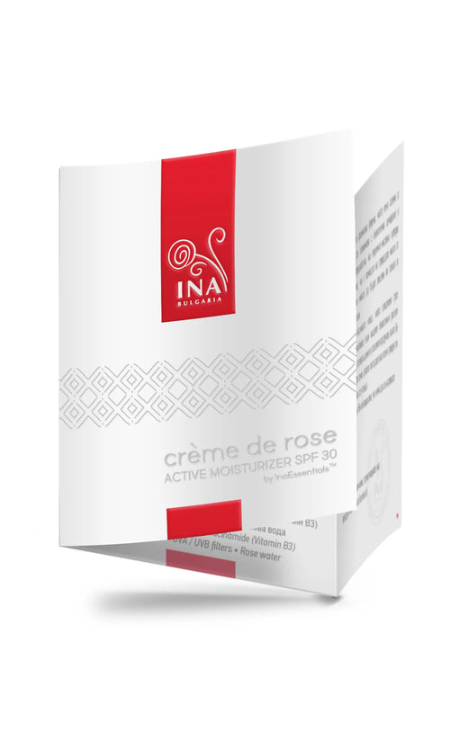 + Geschenk Crème de rose - Gesichtscreme mit SPF 30 (probe)